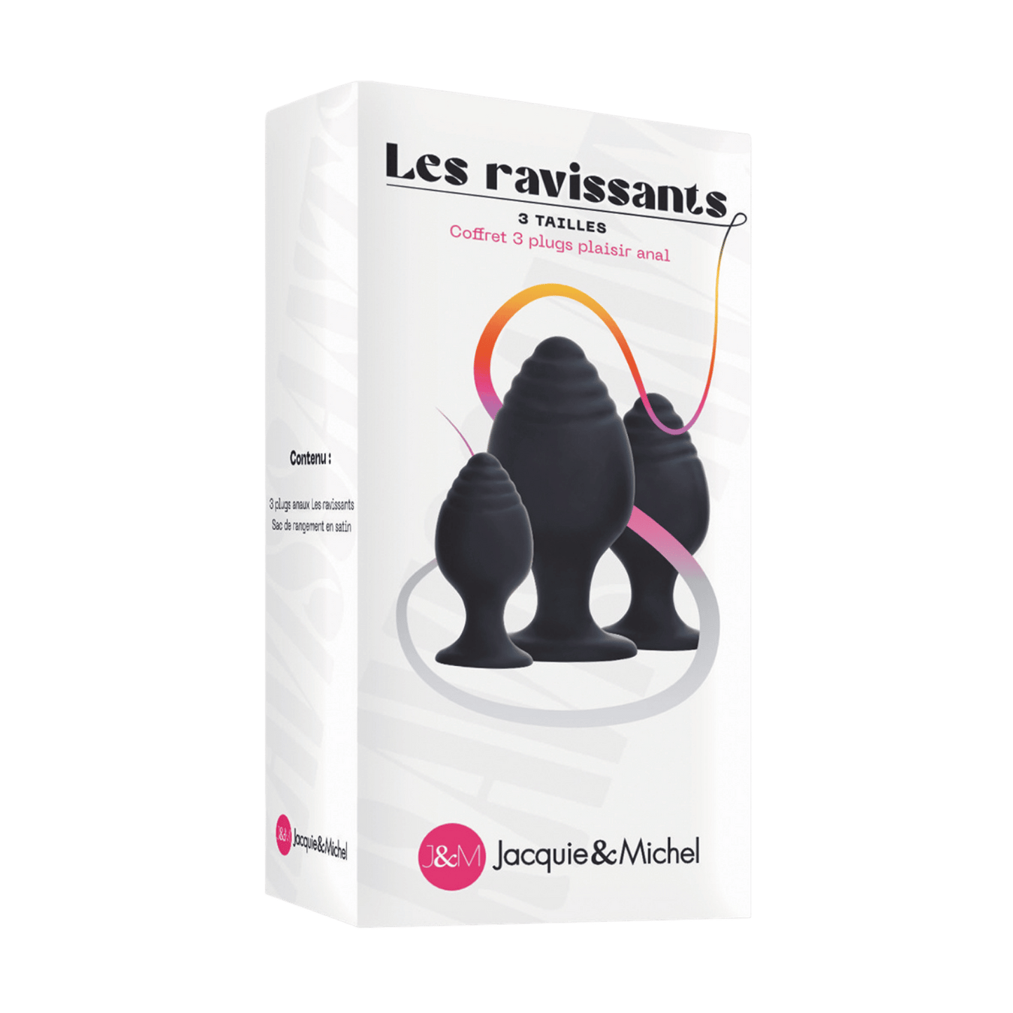 Coffret Les Ravissants Jacquie & Michel 3 plugs luxe chez Oh My God'Z