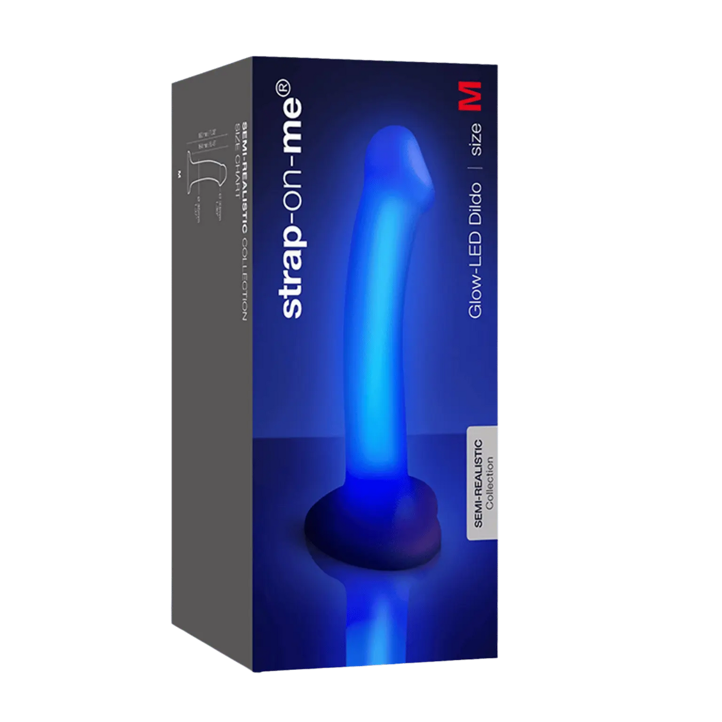 Dildo lumineux violet STRAP ON ME Oh My God'Z