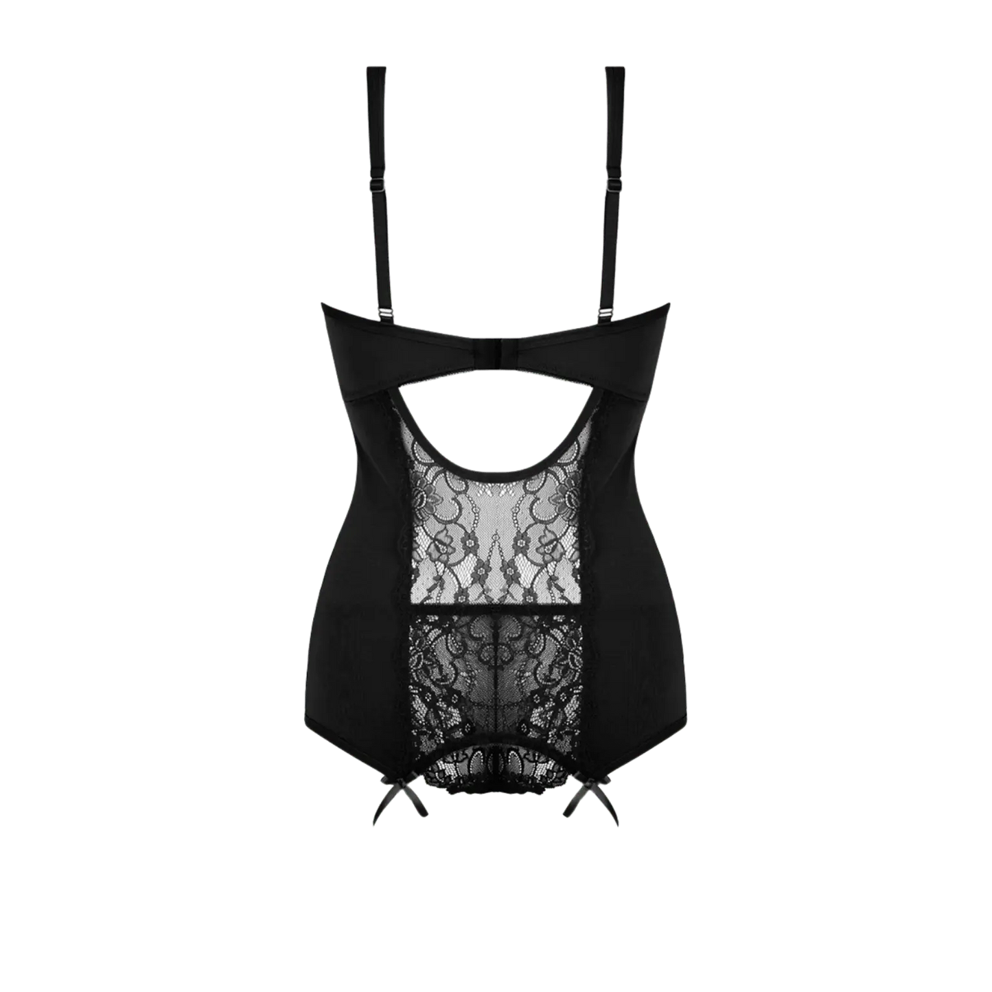 Guépière noire Marzia Christine silhouette élégante et sensuelle – Oh My God’Z