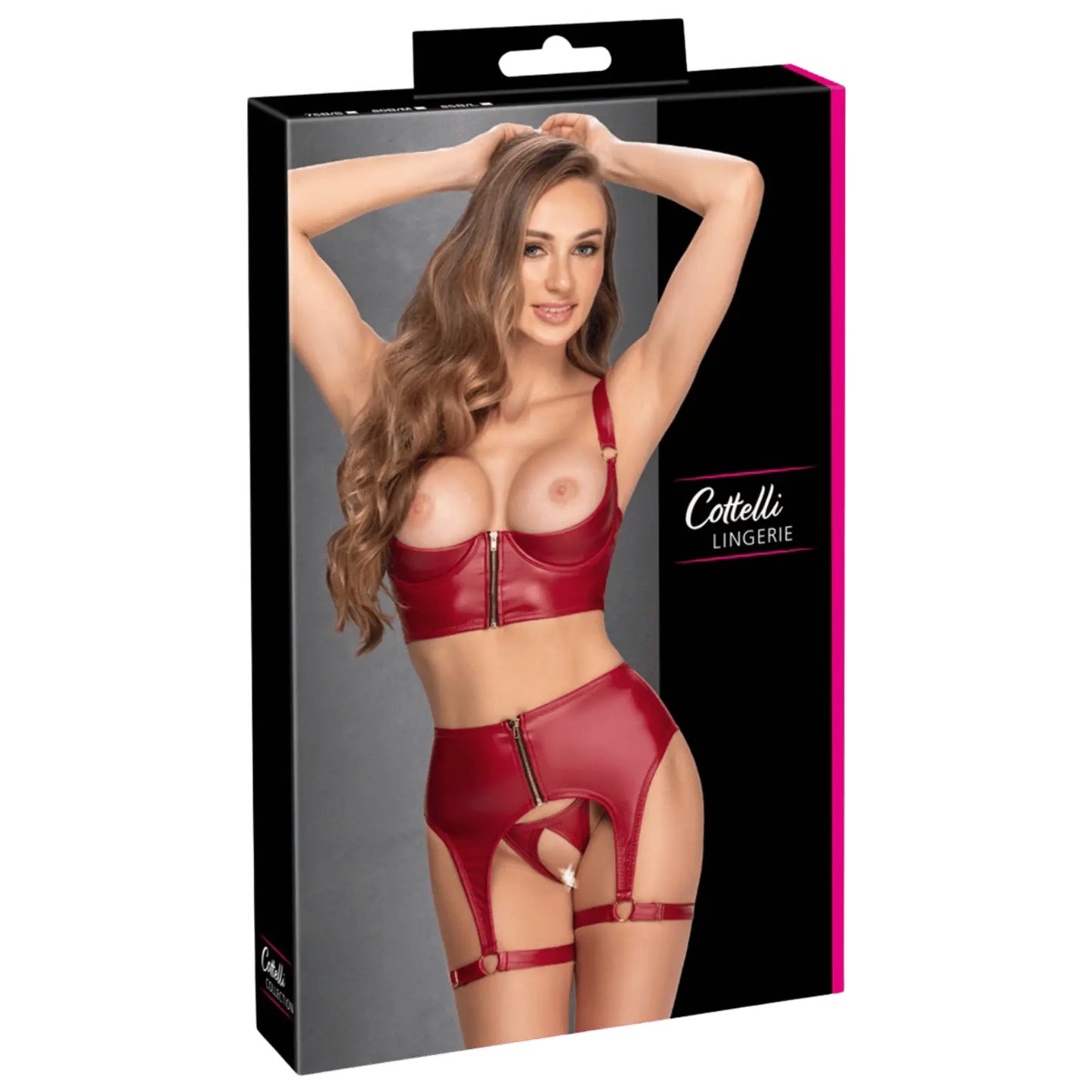 Coffret lingerie Cottelli ensemble rouge – Tenue de nuit sensuelle et chic Oh My God’Z