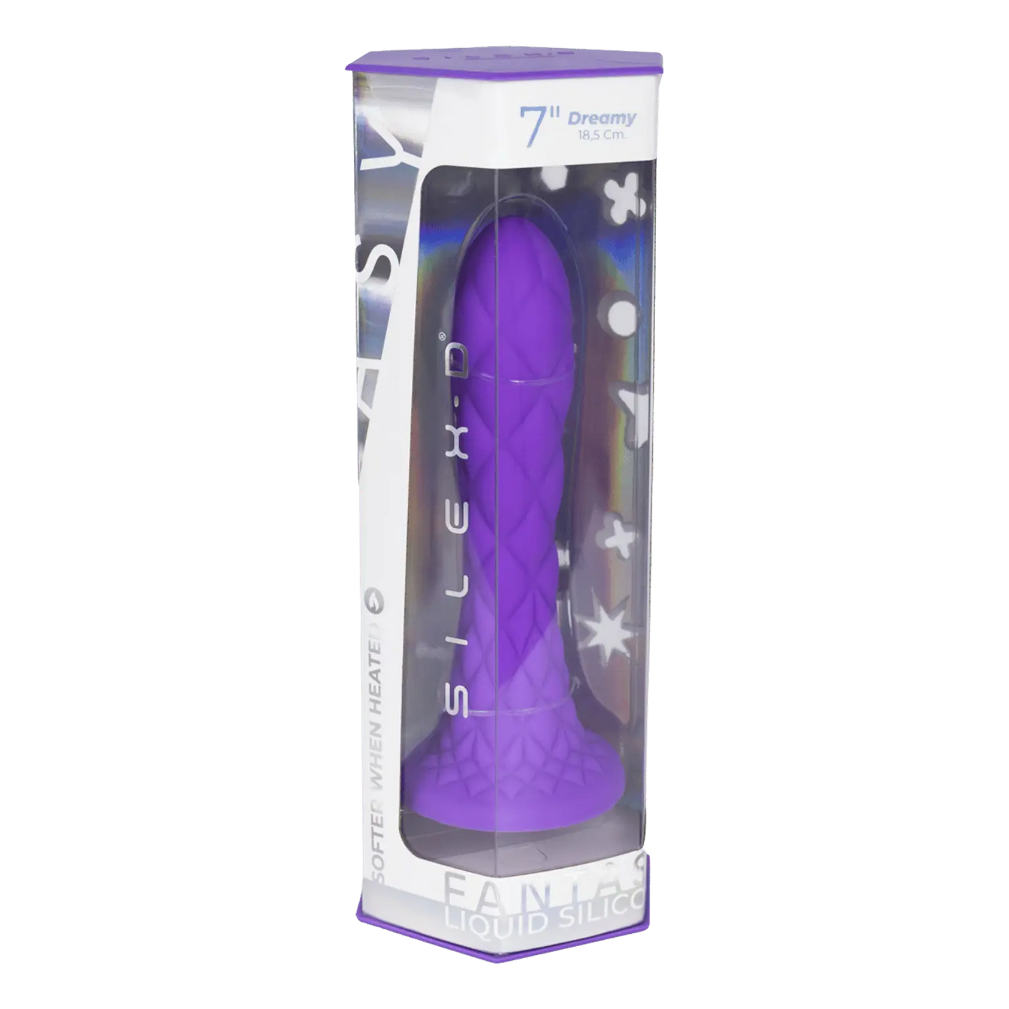 Emballage du gode Dreamy violet 18,5 cm SilexD - Oh My God'Z