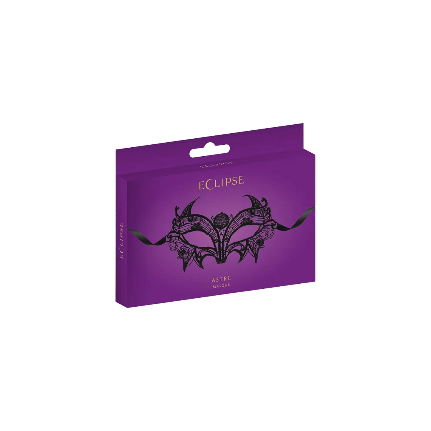 Masque noir élégant et mystérieux avec rubans satinés – Oh My God’Z