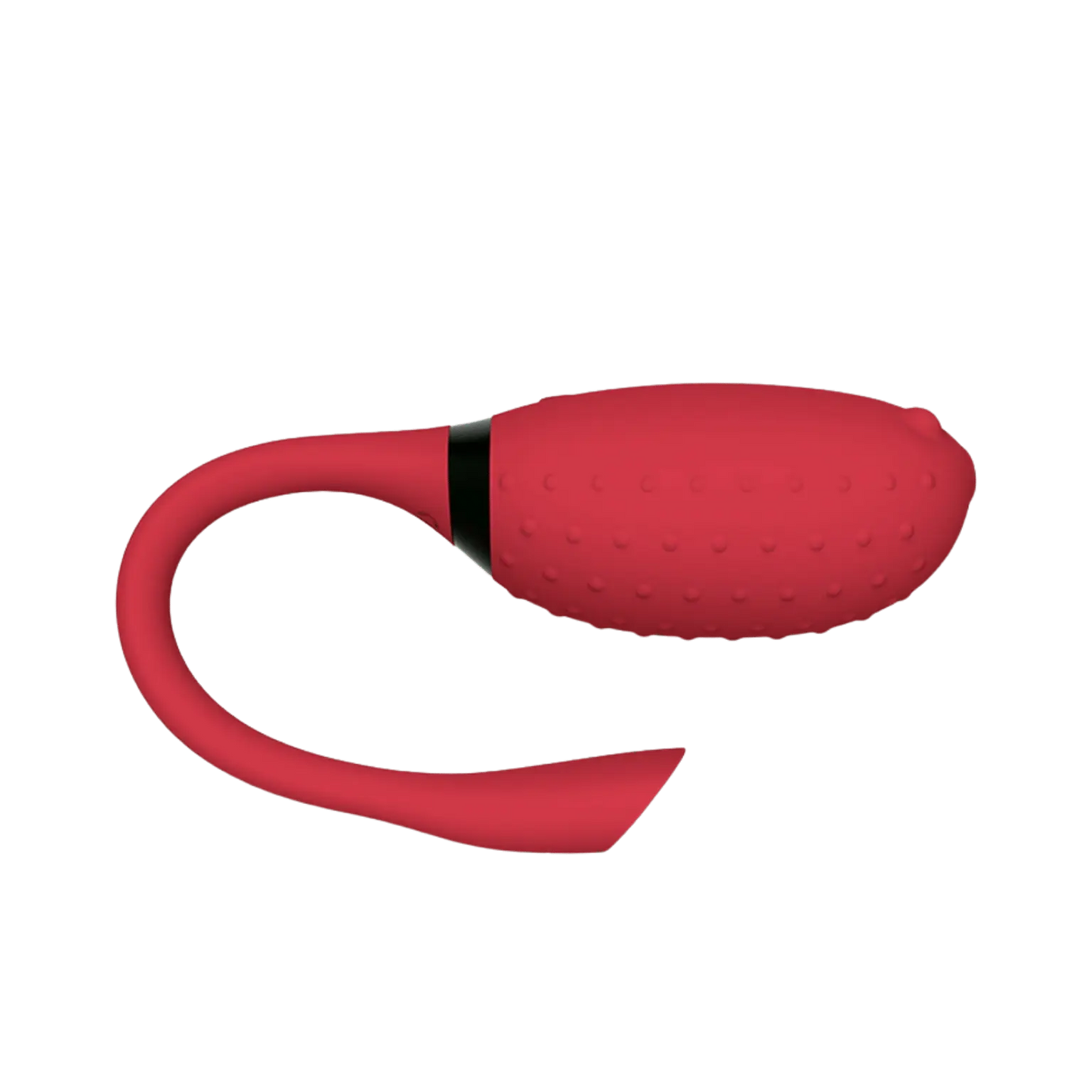 Vue latérale de l'oeuf vibrant connecté Magic Fugu en rouge. Sextoy technologique pour stimulation contrôlée à distance. À découvrir chez Oh My God'Z