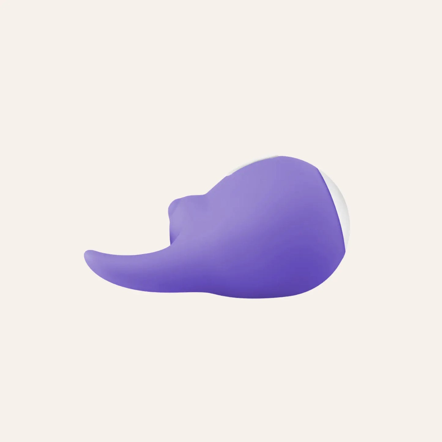 Vue latérale du stimulateur Tedy par Good Vibe Only. Ce sextoy violet combine design ludique et performance exceptionnelle pour des expériences intimes inégalées, en exclusivité chez Oh My God'Z.