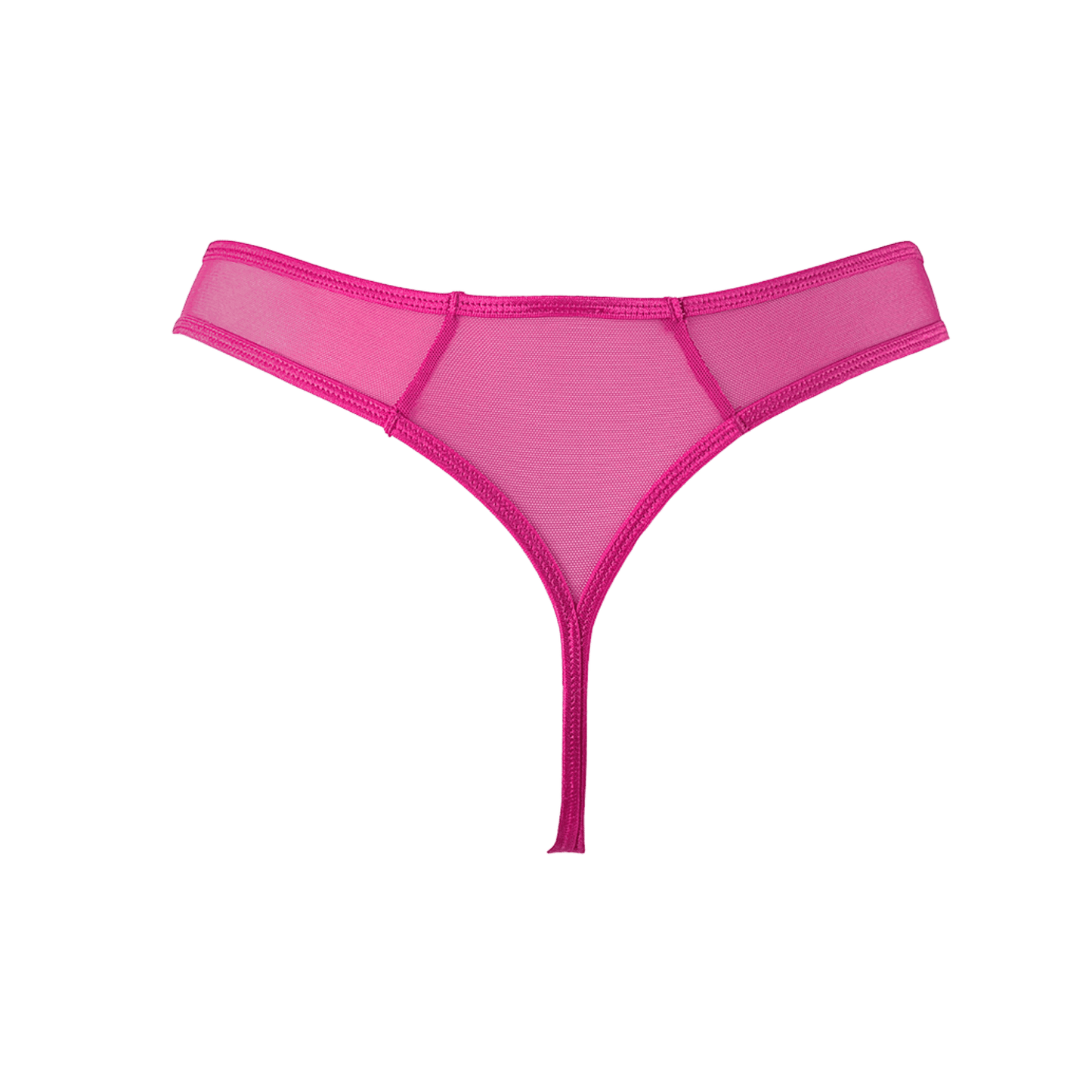 Sextoys et lingerie de choix chez Oh My God'Z avec le string rose en tulle brodé d'Axami, symbole d'élégance pour une séduction de luxe.