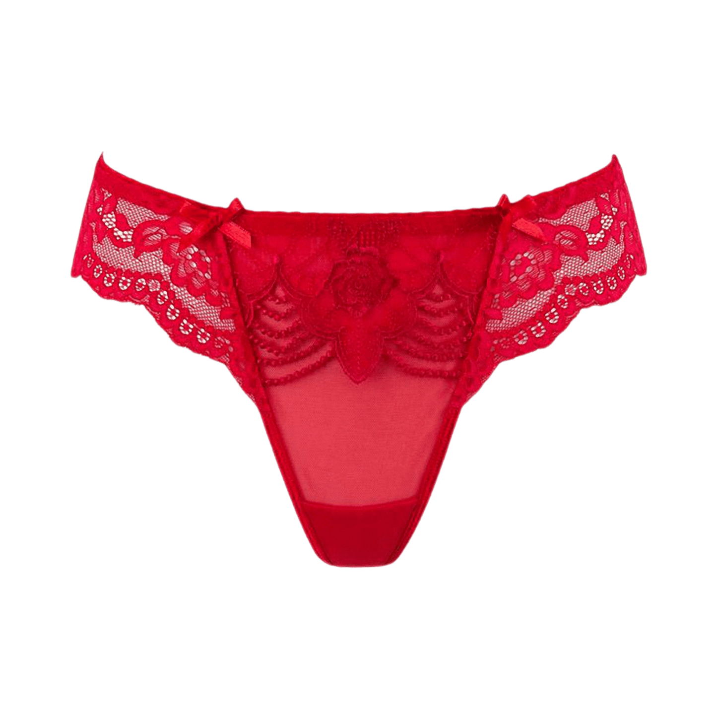 String brésilien rouge V-9698 de Axami chez Oh My God'Z avec détails en dentelle luxueuse, parfait pour ajouter une touche d'élégance et de séduction à votre garde-robe intime.