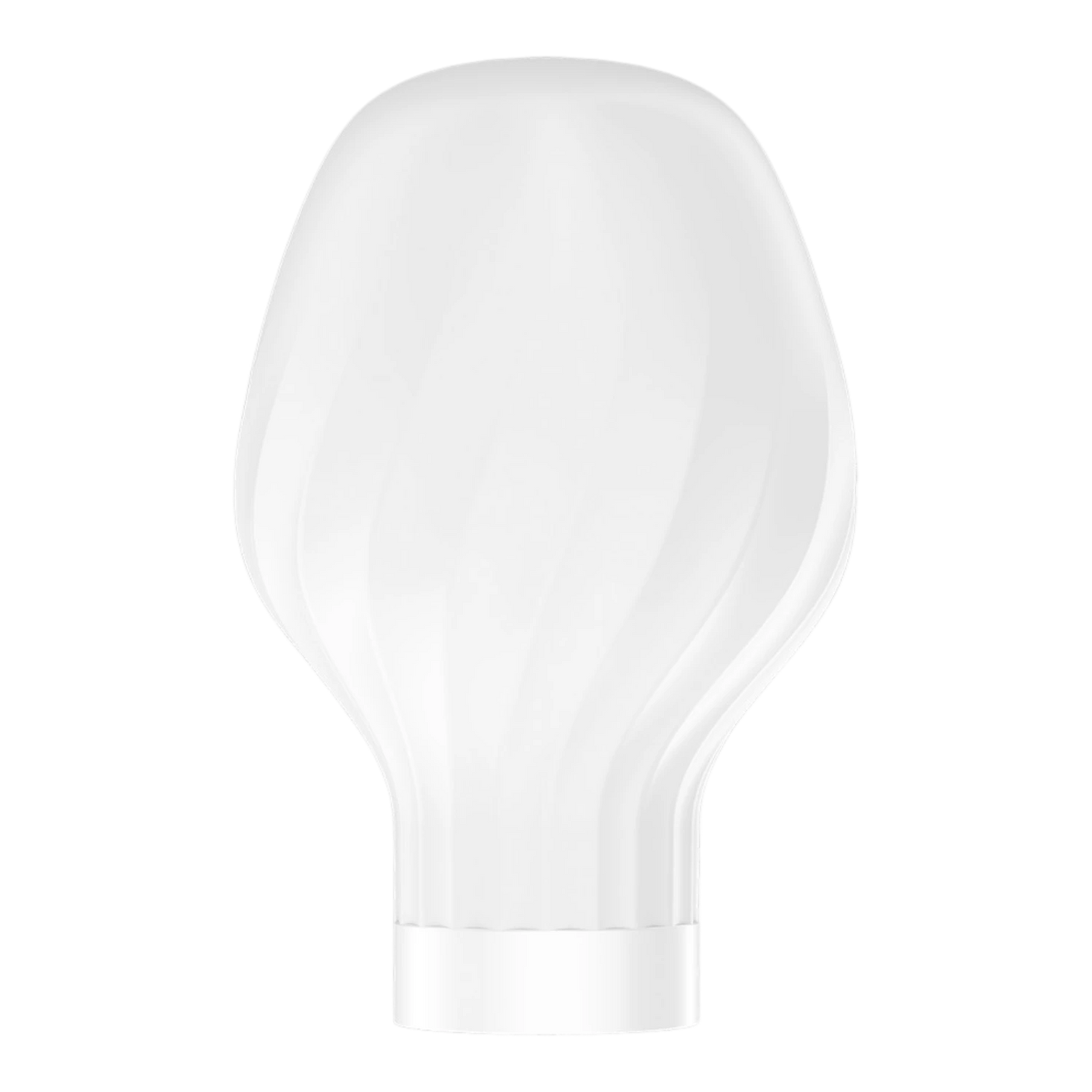 Embout rond blanc classique en silicone médical pour massage corporel vue détaillée - Oh My God'Z