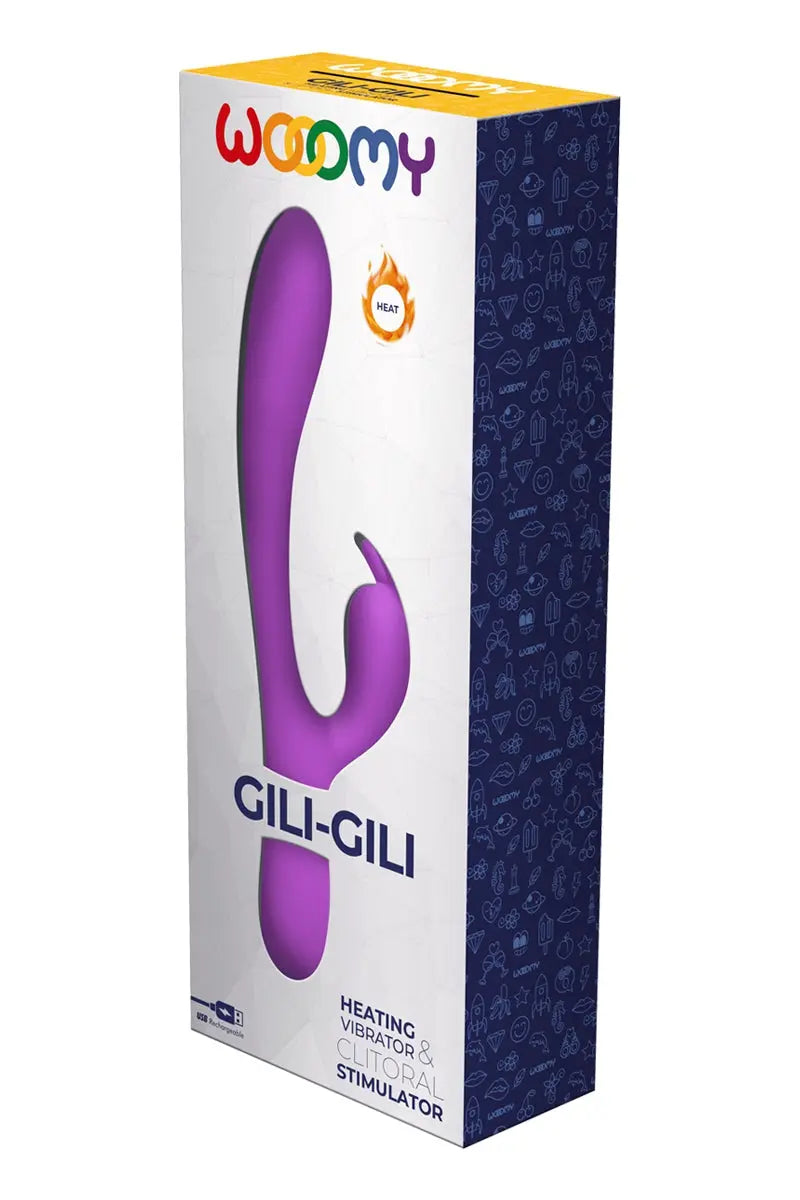 Vibro Rabbit chauffant Gili-Gili - Wooomy - Oh My God'Z - sextoys - vibromasseur - rabbit- clitoris