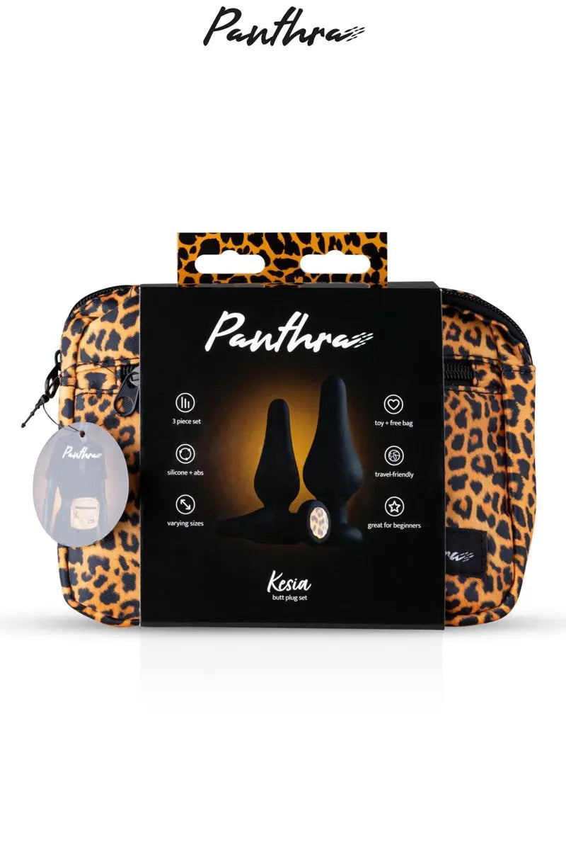 Oh My God'Z - Kit 3 plugs anaux Kesia - Panthra - plaisir anal - homme - femme - silicone