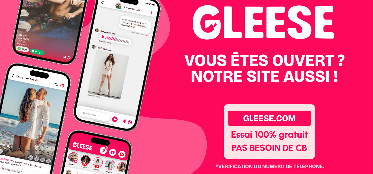Gleese site libertin nouvelle génération