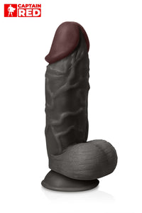 Oh My God'Z - Gode XXL The Strong Black 26 x 6,5 cm - Captain Red - godemiché