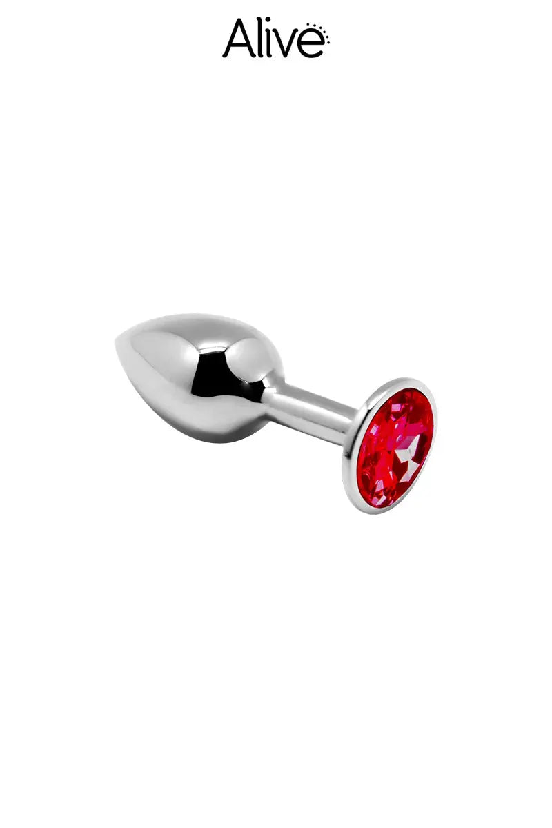 Oh My God'Z - sextoys - Plug métal bijou rouge S - Alive