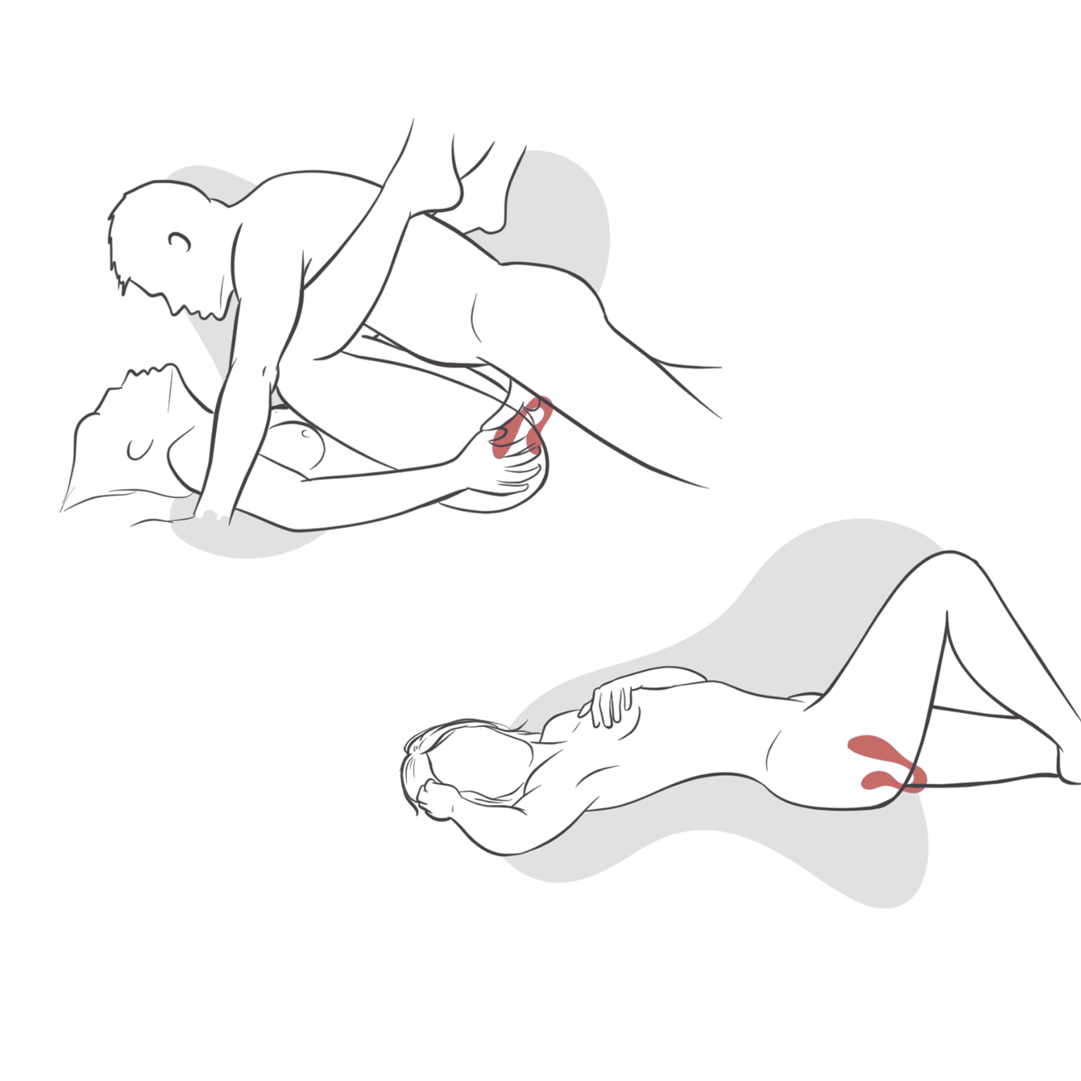 Illustration positions et utilisation du stimulateur connecté Couple Secrets II – Oh My God’Z