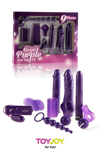 Oh My God'Z - Coffret Mega Purple Sextoy Kit - vibromasseur - godemichet - œuf vibrant