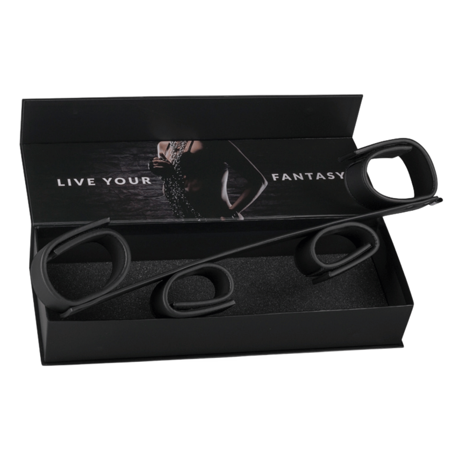 Barre d’écartement Easytoys Fetish Collection, finition cuir synthétique et rivets – Oh My God’Z