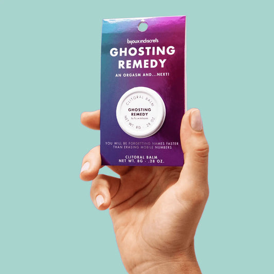 Baume clitoridien Vétiver Ghosting Remedy, prêt à l'emploi pour une journée revigorante, présenté par Oh My God'Z pour un regain de bien-être.