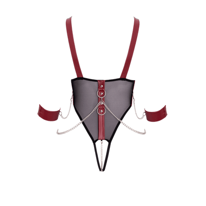 Body érotique transparent avec chaînes Cottelli Bondage de luxe – Oh My God'Z