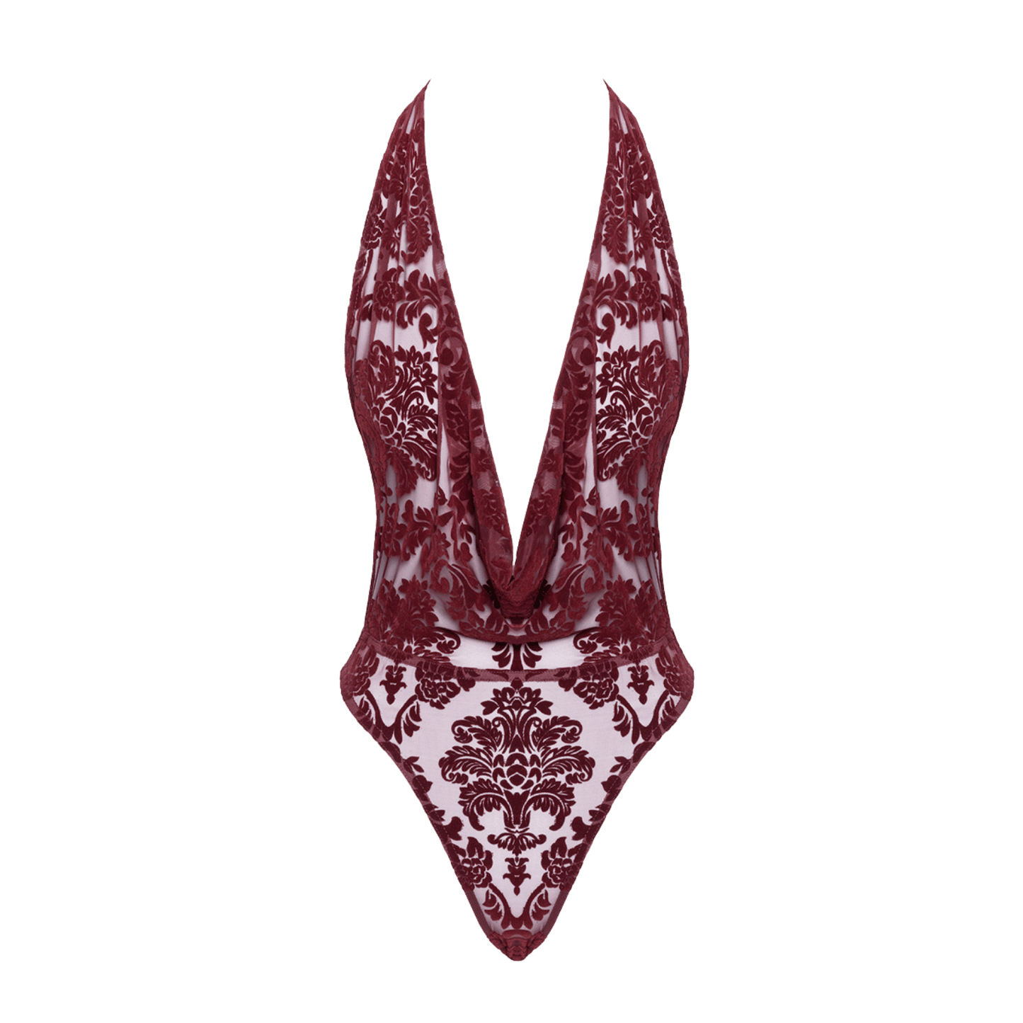 Body dos nu Kink Royal F386 effet velours bordeaux – Oh My God’Z