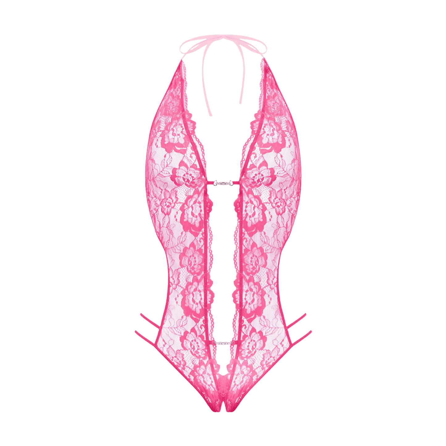 Body string ouvert Renee Christine vue de face, dentelle délicate – Oh My God’Z