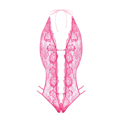 Body string ouvert Renee Christine vue de face, dentelle délicate – Oh My God’Z