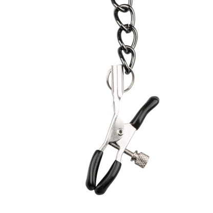 Pince à seins métal EasyToys sur chaîne noire – Oh My God’Z