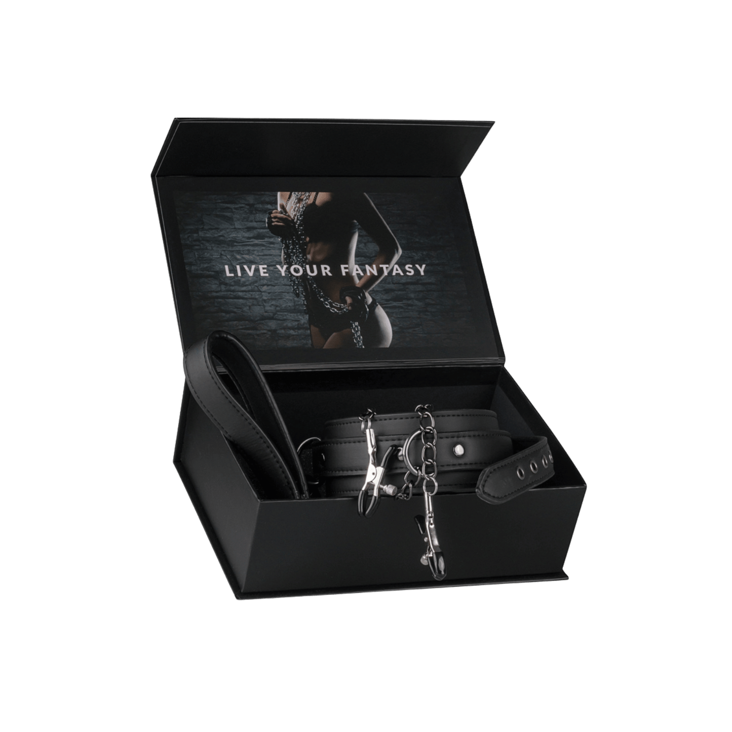 Coffret collier cuir chaînes de seins EasyToys – Oh My God’Z