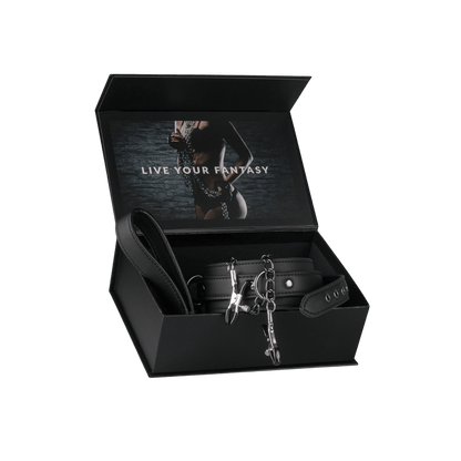 Coffret collier cuir chaînes de seins EasyToys – Oh My God’Z