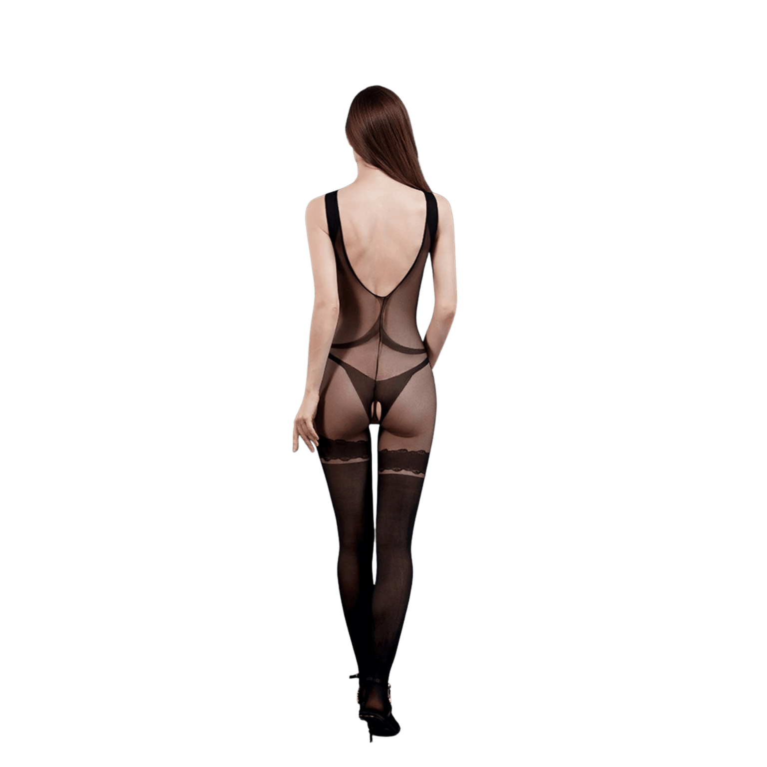 Vue arrière combinaison résille N°14 Moonlight lingerie érotique sexy - Oh My God'Z