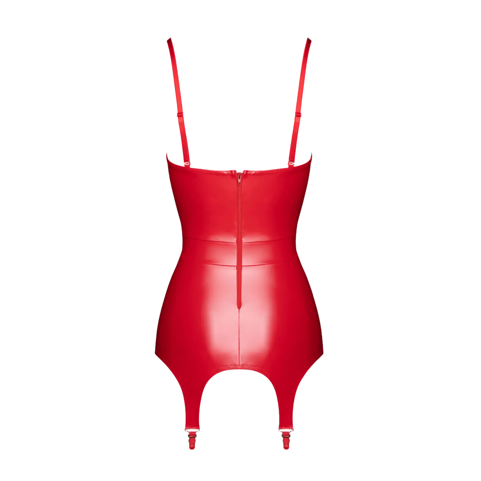 Corset à jarretelles Bombshell F368 vue dos Noir Handmade – Oh My God’Z