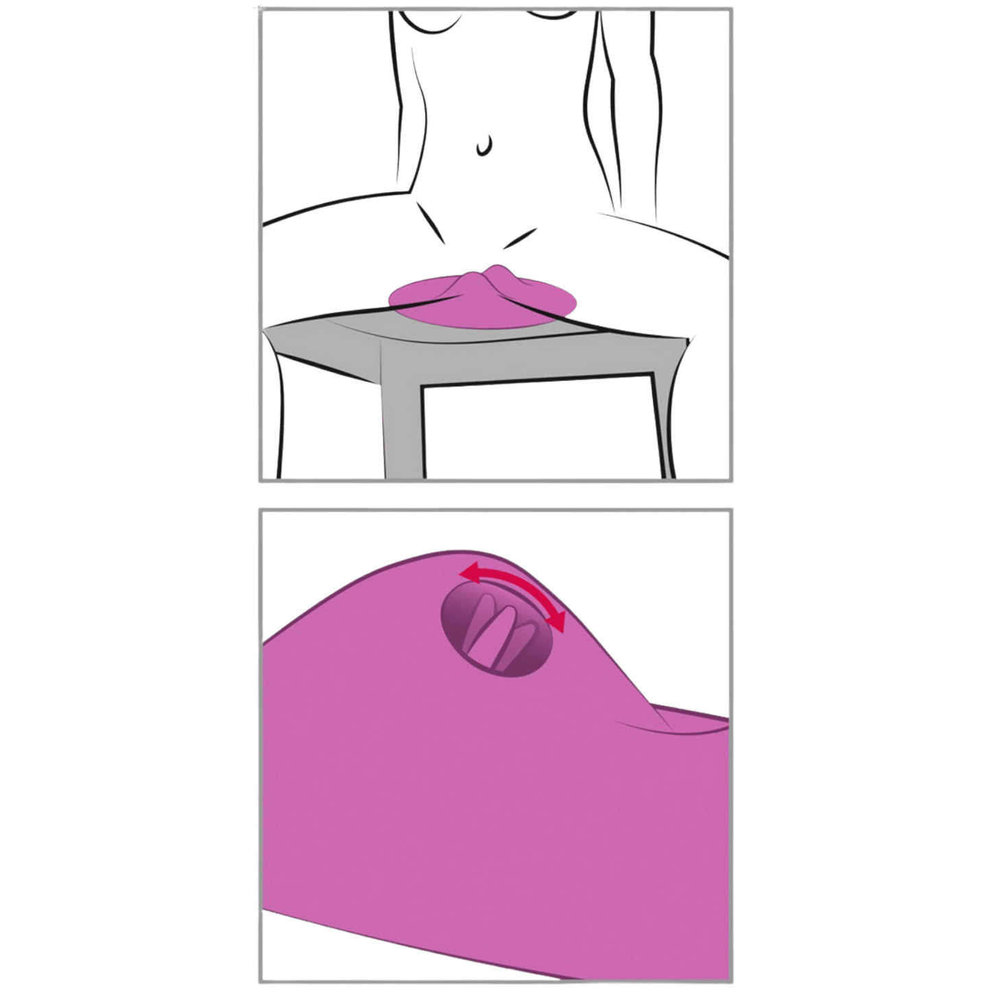 Coussin sexuel Vibepad 2 stimulation clitoridienne Oh My God'Z