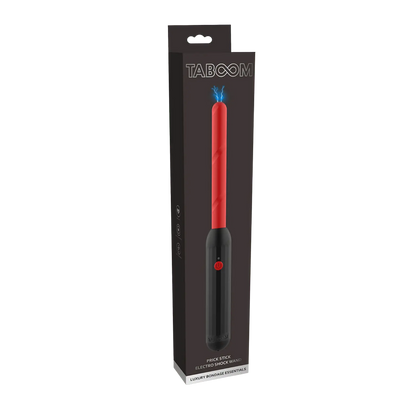 Cravache électrique Prick Stick Taboom en situation, esthétique audacieuse – Oh My God’Z