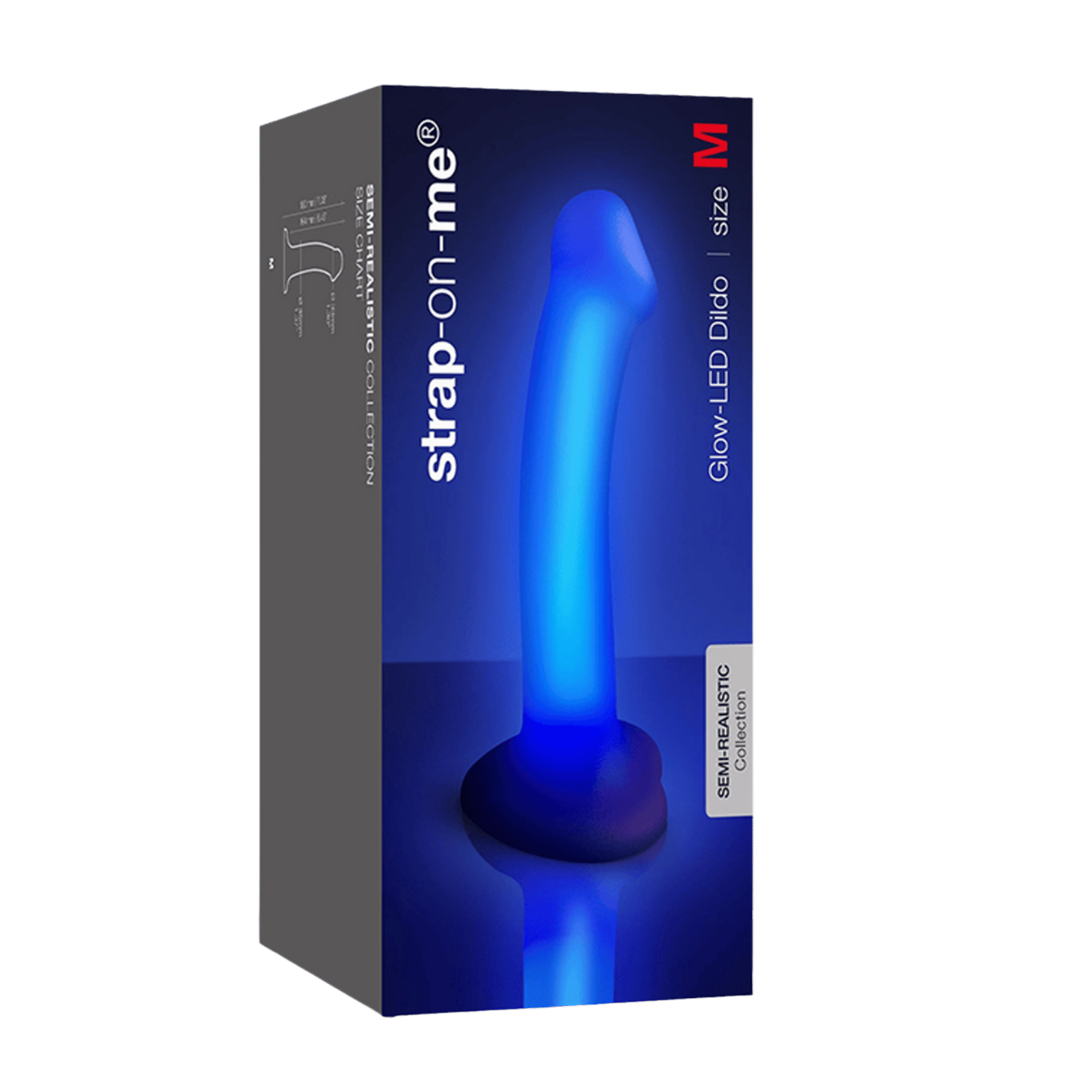 Dildo lumineux violet STRAP ON ME Oh My God'Z