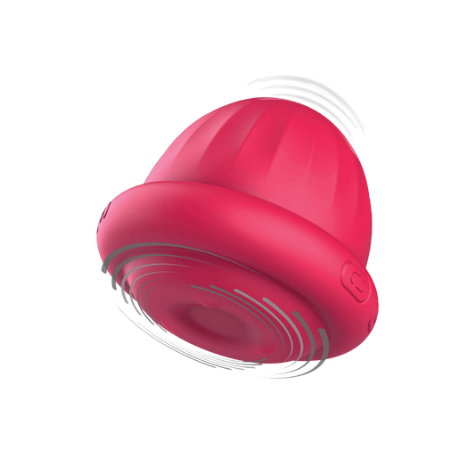 Xocoon Pearl Pulse – stimulateur clitoridien double tête vibrant en action – Oh My God'Z