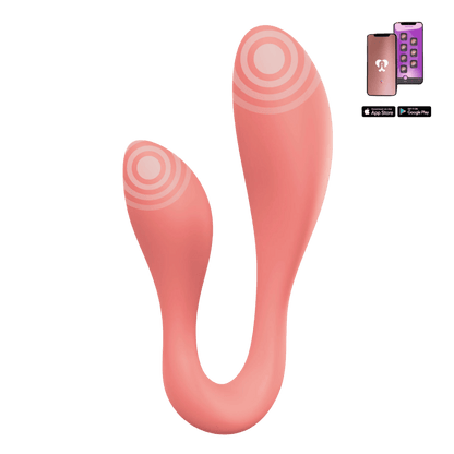 Emballage du sextoy connecté Couple Secrets 2.0 Adrien Lastic – double stimulateur rose