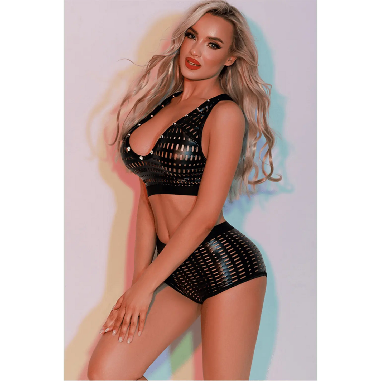 Ensemble top et shorty noir J Lingerie allure glamour contemporaine – Oh My God’Z