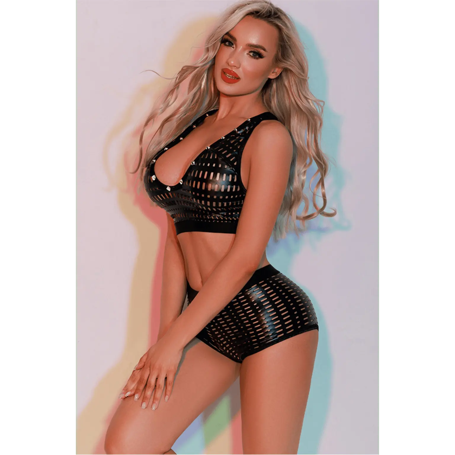 Ensemble top et shorty noir J Lingerie allure glamour contemporaine – Oh My God’Z