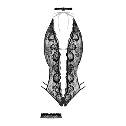 Body Renee Christine en dentelle fine, détail du décolleté – Oh My God’Z