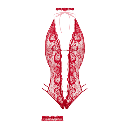 Body ouvert Renee Christine en dentelle florale, style glamour – Oh My God’Z