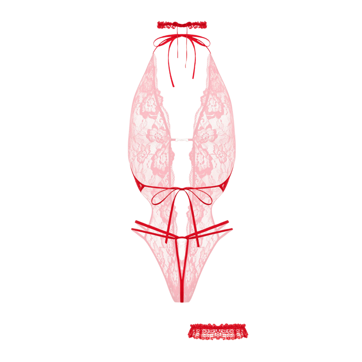 Ensemble body ouvert Renee Christine dos nu en dentelle raffinée – Oh My God’Z