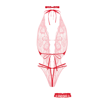 Ensemble body ouvert Renee Christine dos nu en dentelle raffinée – Oh My God’Z