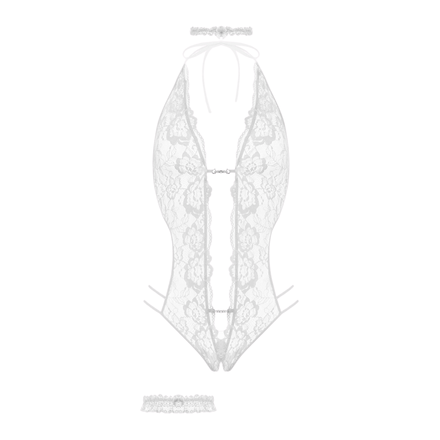 Body ouvert Renee Christine, lingerie raffinée vue de face – Oh My God’Z