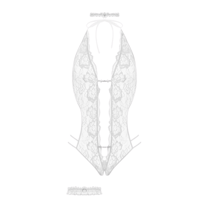 Body ouvert Renee Christine, lingerie raffinée vue de face – Oh My God’Z