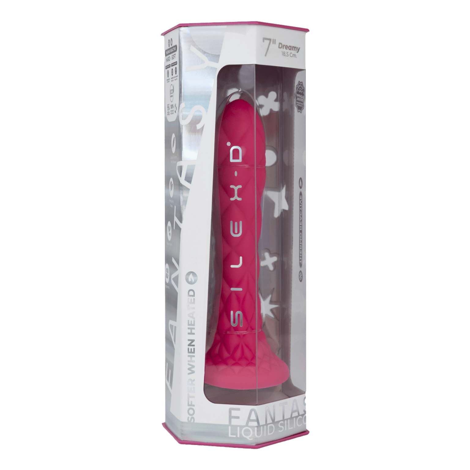 Emballage sextoy Dreamy SilexD rose 18,5 cm - Oh My God'Z