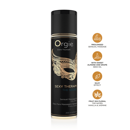 Orgie Sexy Therapy The Secret huile massage érotique haut de gamme 200ml – Oh My God'Z