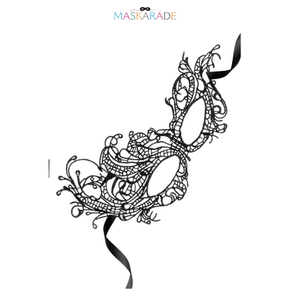 Masque de bal en broderie noire ajourée, élégant et sensuel – Oh My God’Z