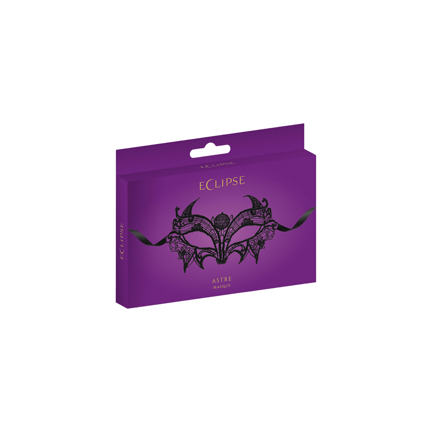 Masque noir élégant et mystérieux avec rubans satinés – Oh My God’Z