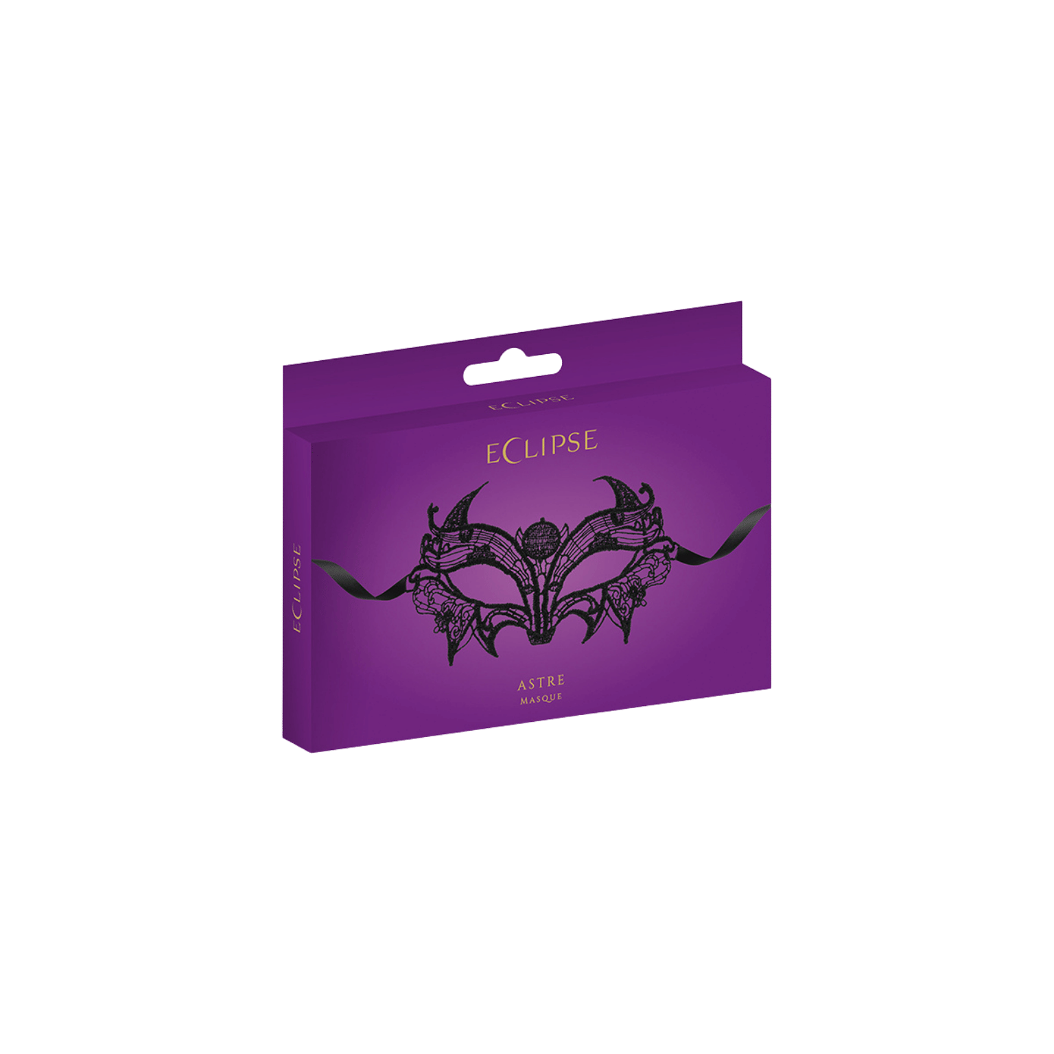 Masque noir élégant et mystérieux avec rubans satinés – Oh My God’Z