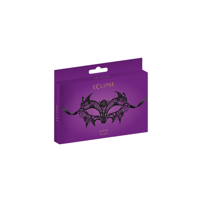 Masque noir élégant et mystérieux avec rubans satinés – Oh My God’Z