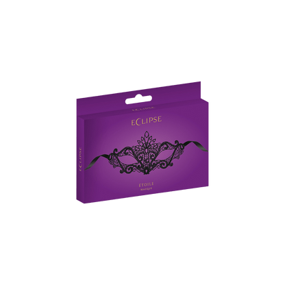 Masque érotique noir élégant avec rubans satinés – Oh My God’Z