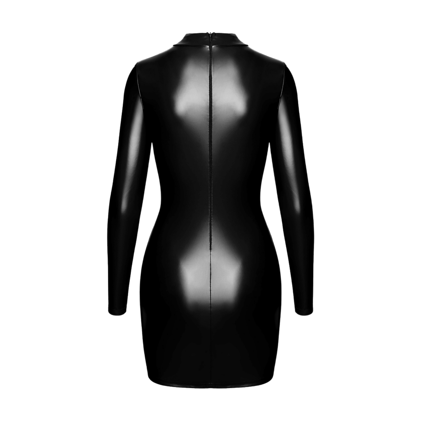 Robe courte sensuelle à col montant et découpe audacieuse – Oh My God’Z